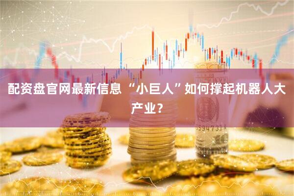配资盘官网最新信息 “小巨人”如何撑起机器人大产业？