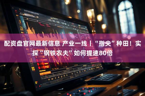 配资盘官网最新信息 产业一线丨“指尖”种田！实探“钢铁农夫”如何提速80倍