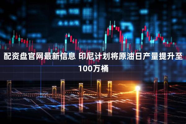 配资盘官网最新信息 印尼计划将原油日产量提升至100万桶