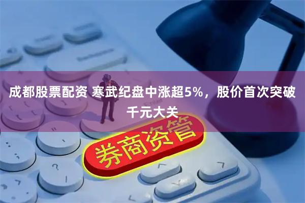 成都股票配资 寒武纪盘中涨超5%，股价首次突破千元大关